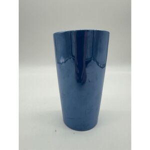 Starbucks Travel Mug w/ Lid Siren Logo Metal Finish Glaze 12 oz* Blue